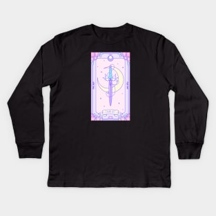 Chariot - Pastel Tarot Kids Long Sleeve T-Shirt